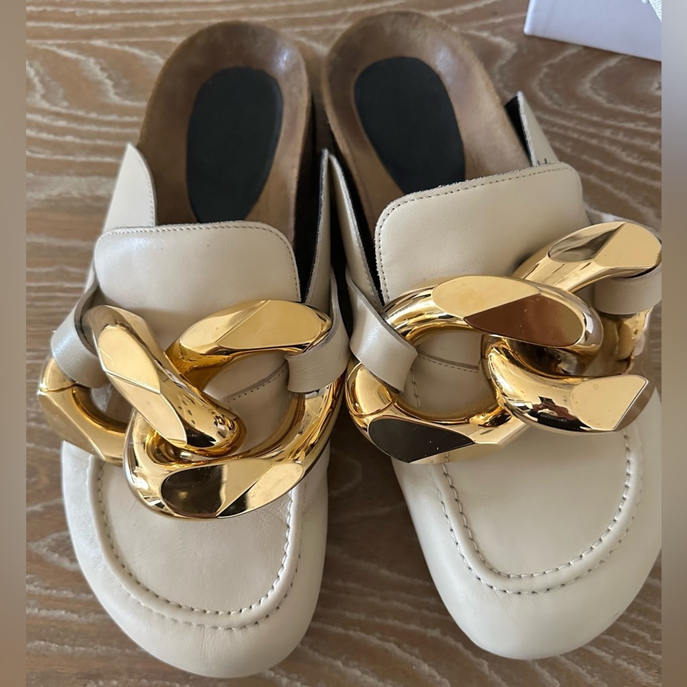 JW ANDERSON CHAIN LOAFER LEATHER MULES WOMEN 42/12